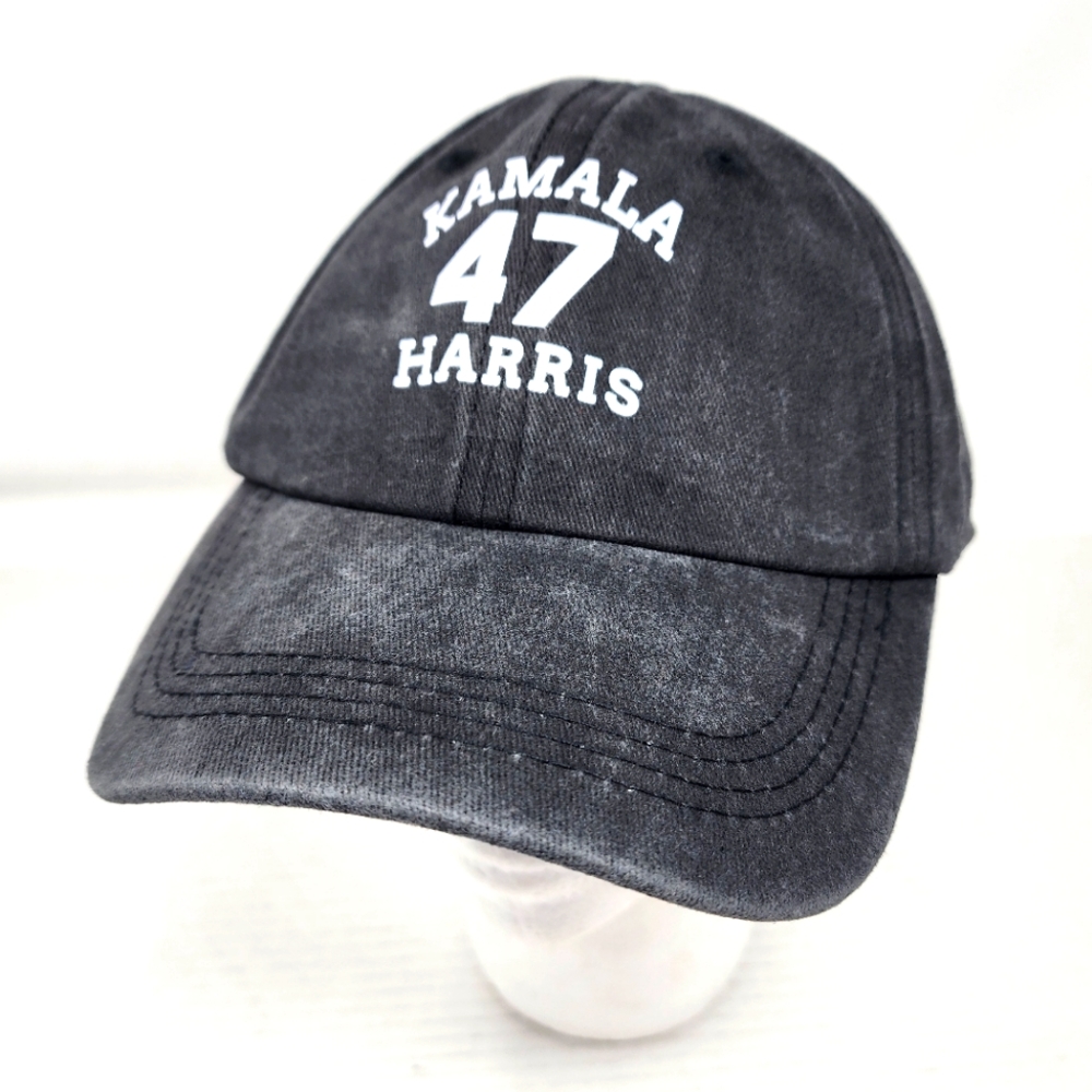 Kamala Harris‎ 47 President New Black Ball Cap Cotton Casual Hat One Size